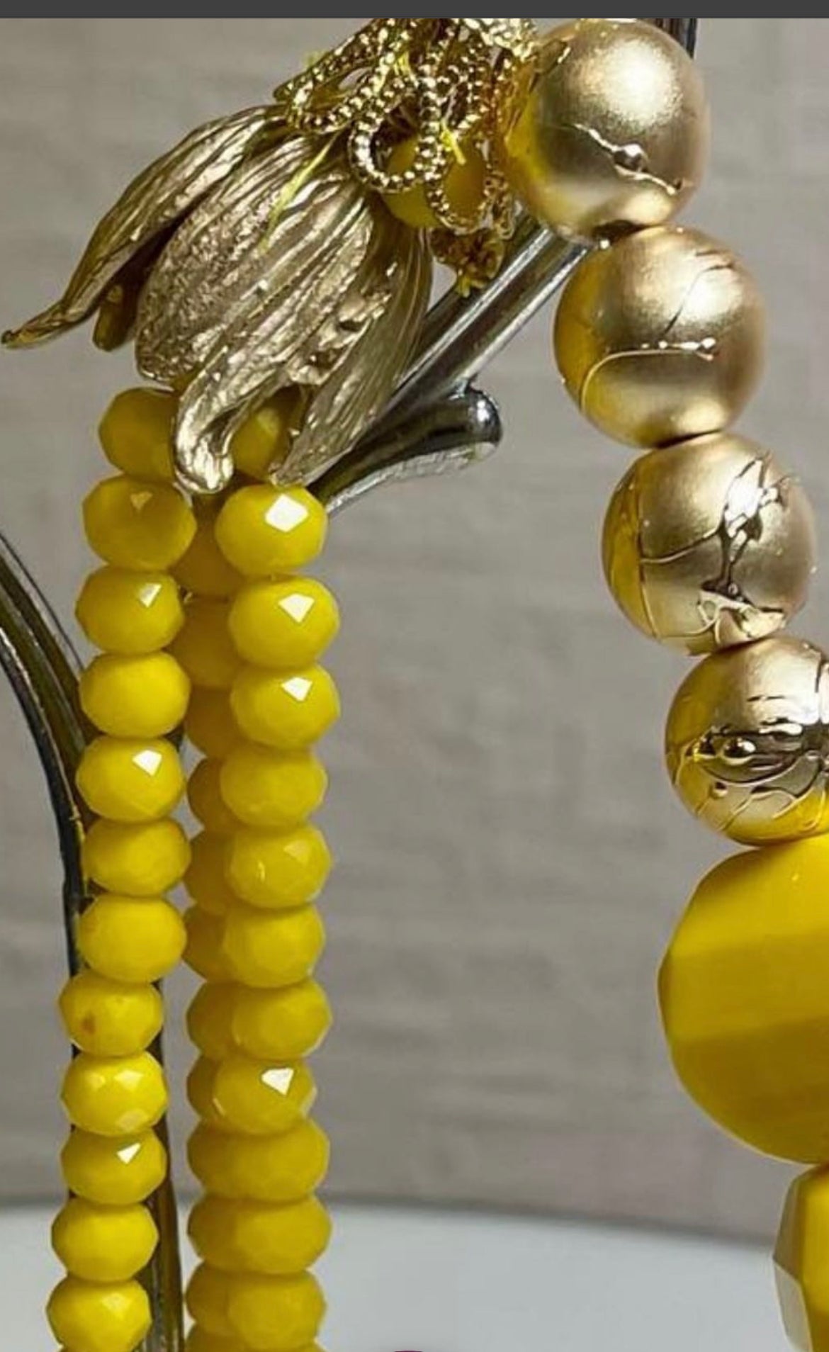 Bright Yellow gold necklace TokyoBegums