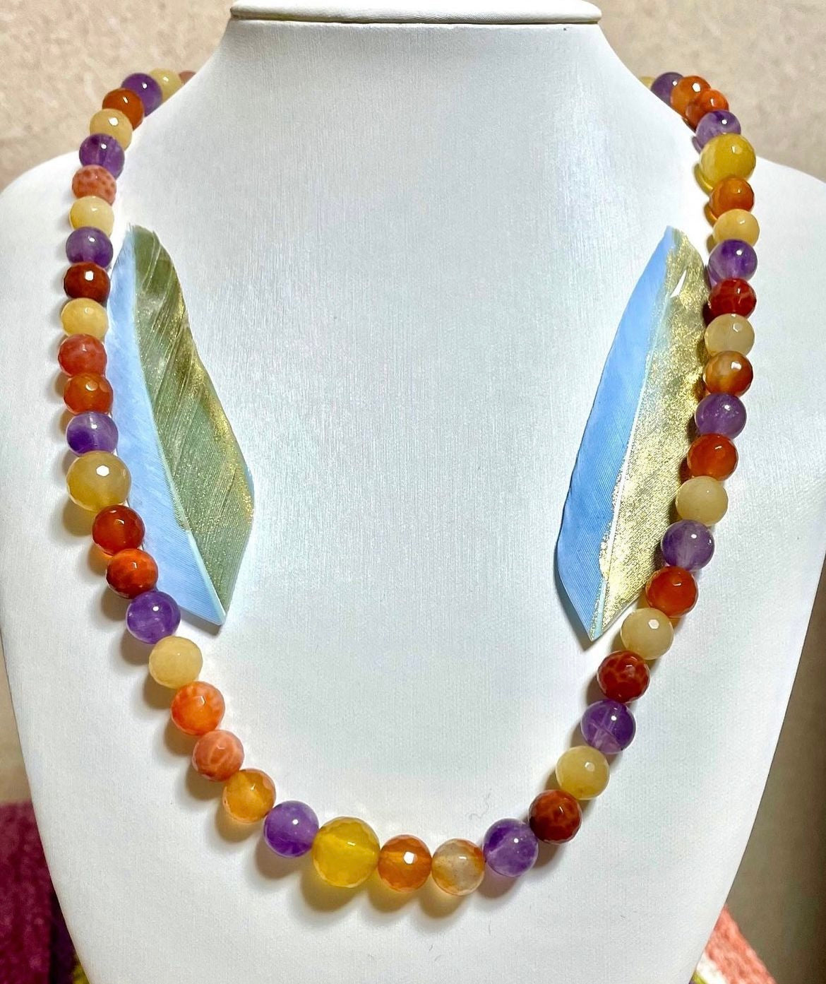 Colorful beads necklace TokyoBegums