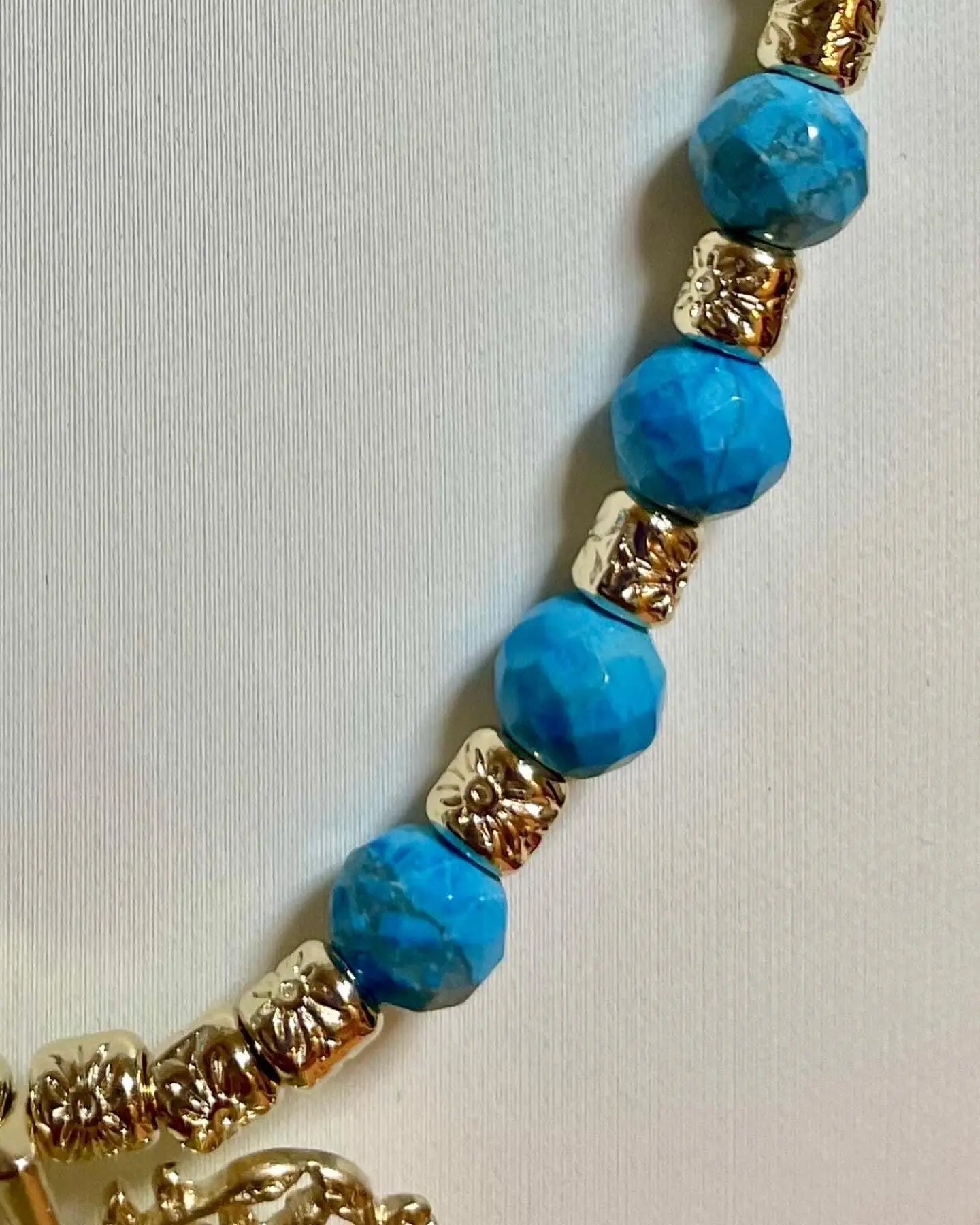 Leaf pendant beads necklace TokyoBegums