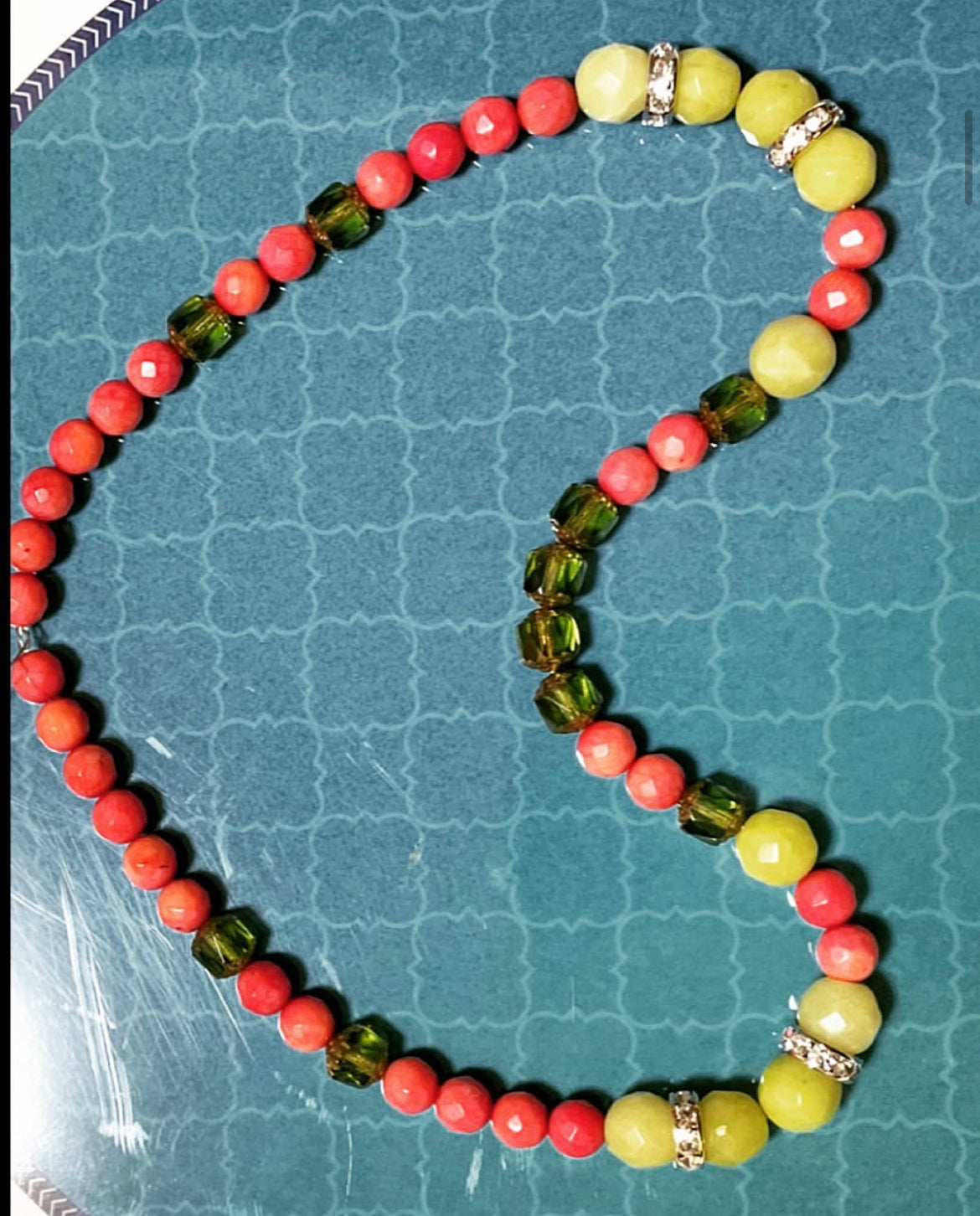 Handmade lemonstone coral crystals TokyoBegums