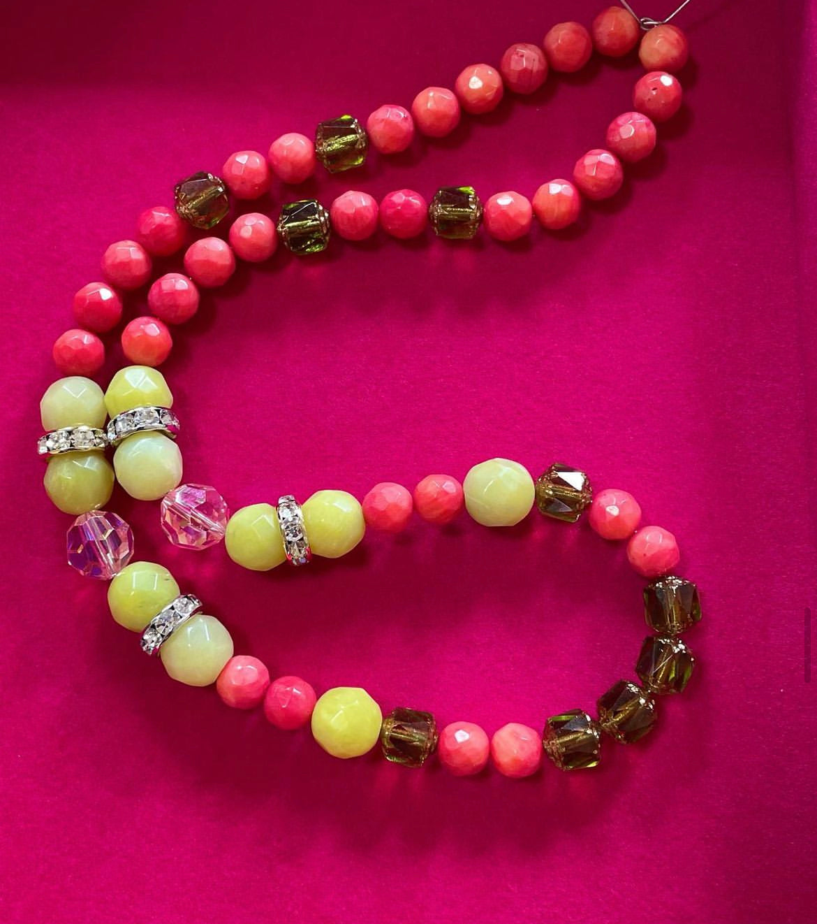 Handmade lemonstone coral crystals TokyoBegums