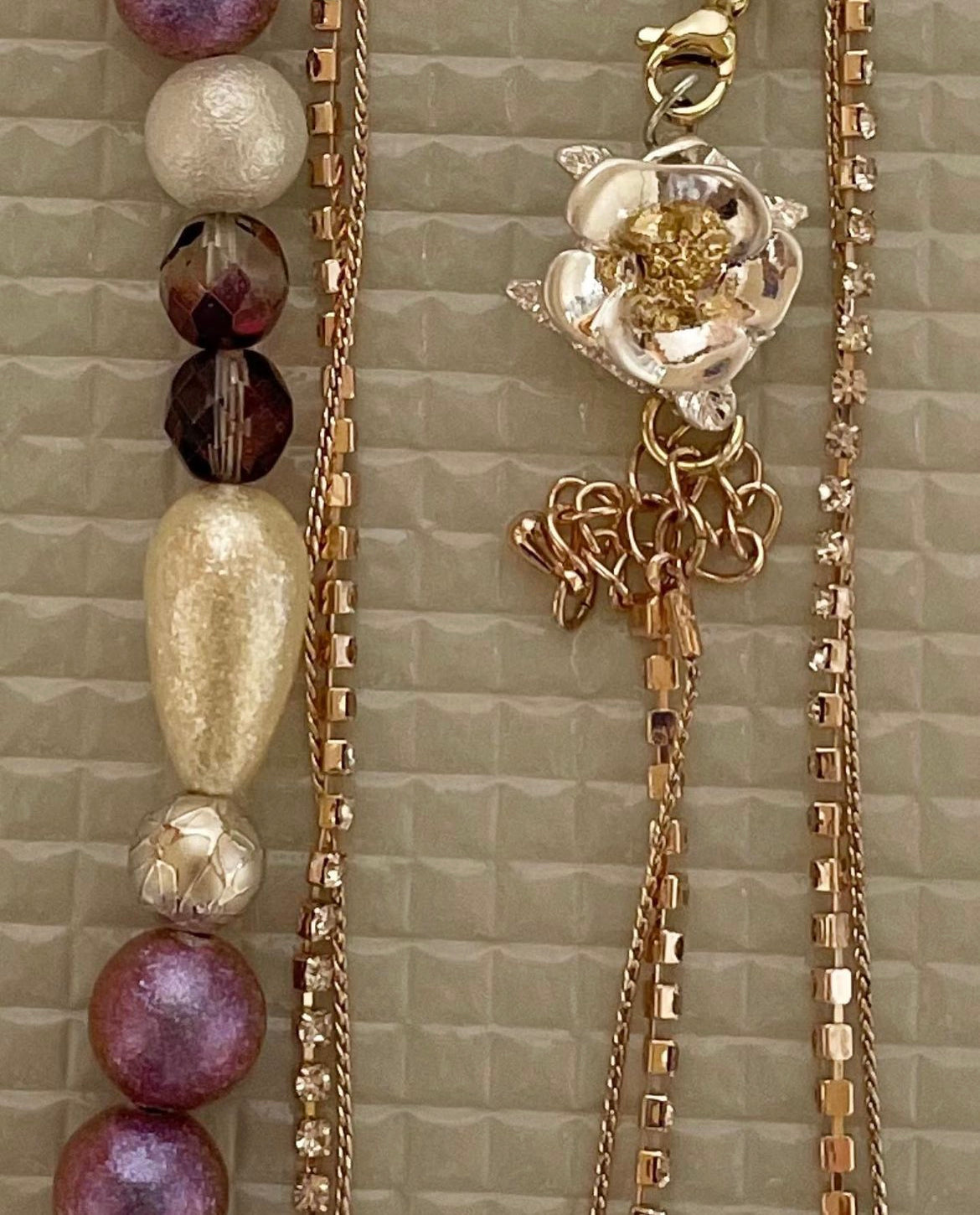 Beads-pearls-chain multi-use holder cum necklace TokyoBegums