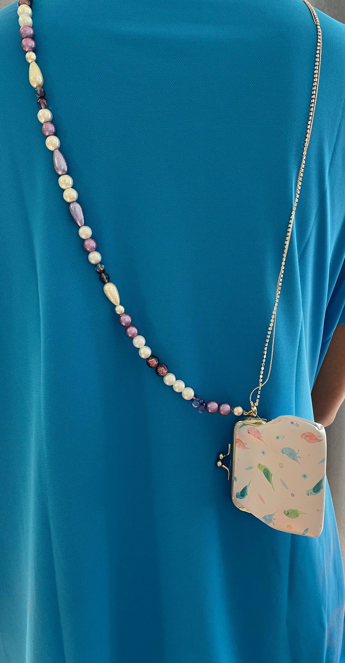 Beads-pearls-chain multi-use holder cum necklace TokyoBegums