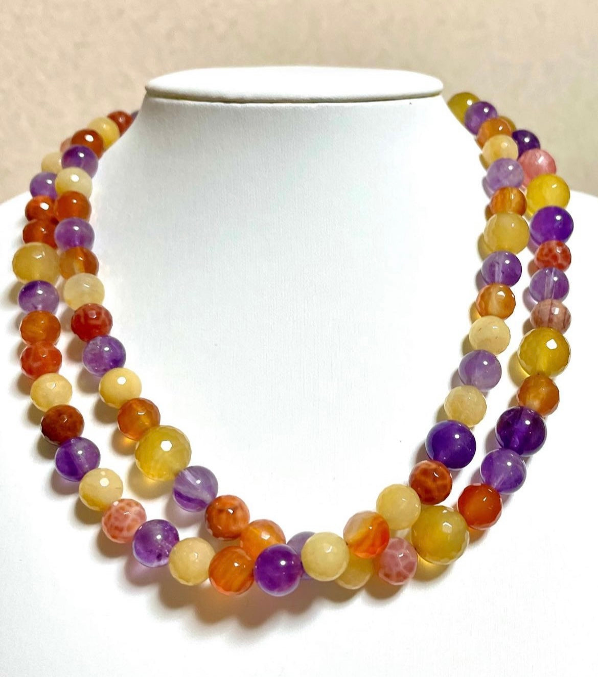 Colorful beads necklace TokyoBegums