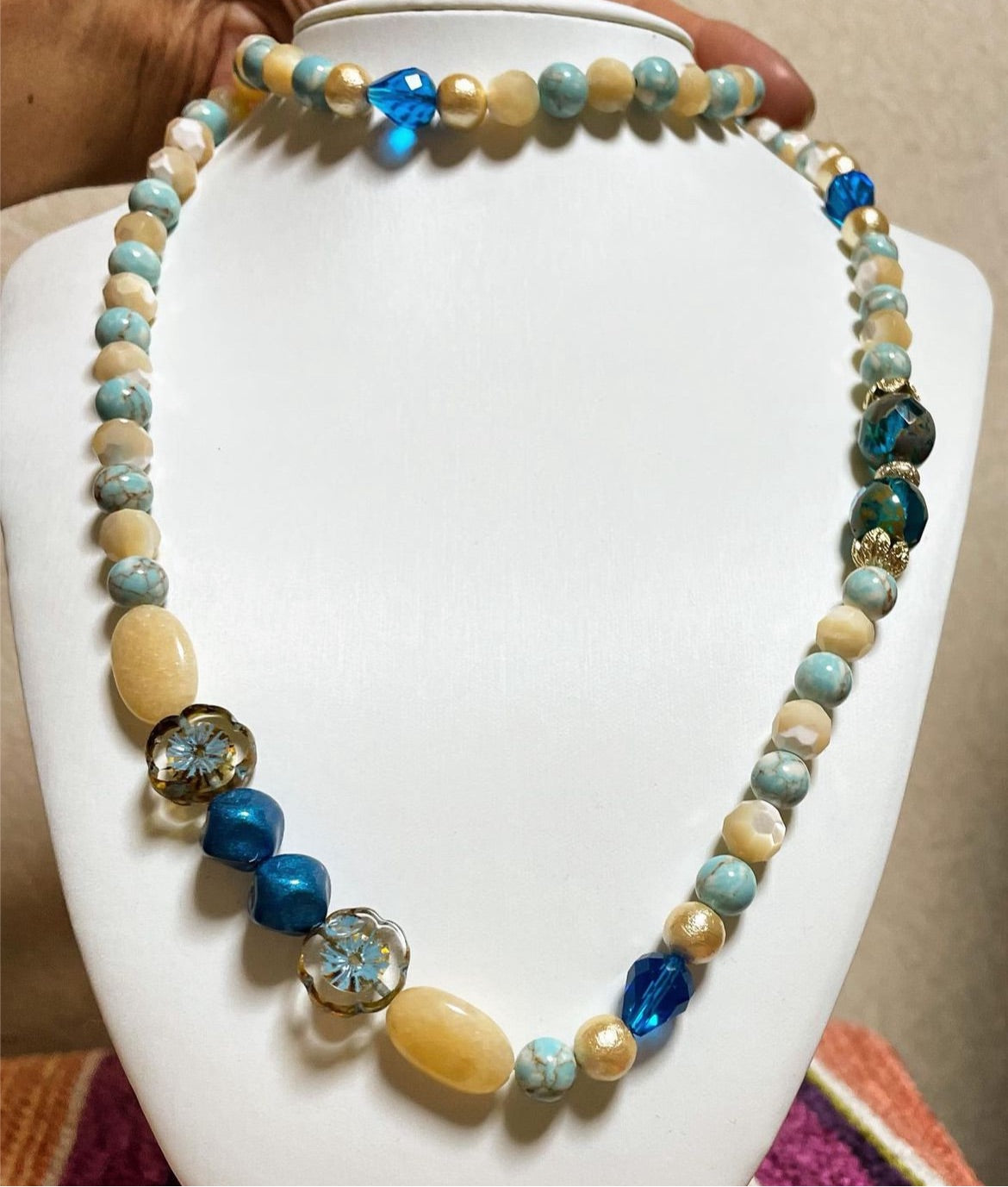 handmade beads crystals necklace TokyoBegums