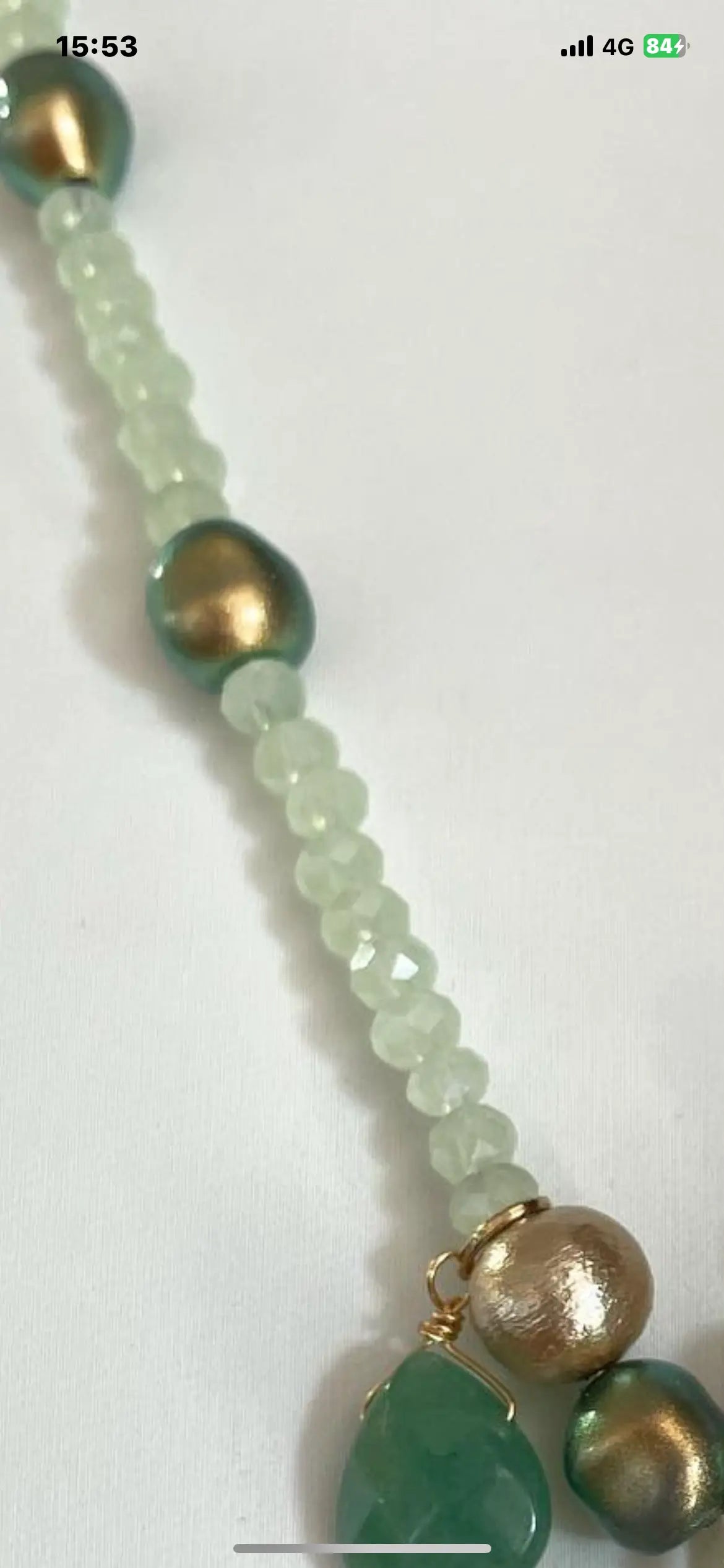 Beads lotus pendant necklace TokyoBegums