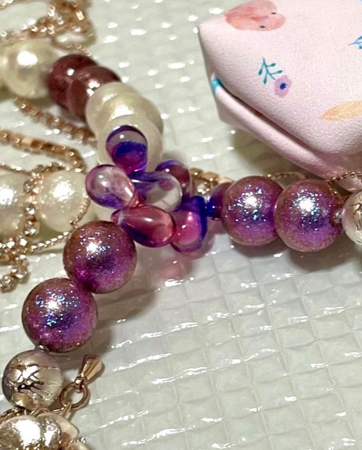 Beads-pearls-chain multi-use holder cum necklace TokyoBegums