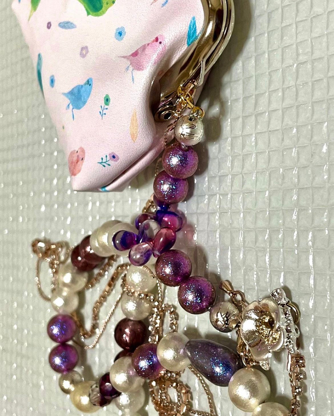 Beads-pearls-chain multi-use holder cum necklace TokyoBegums