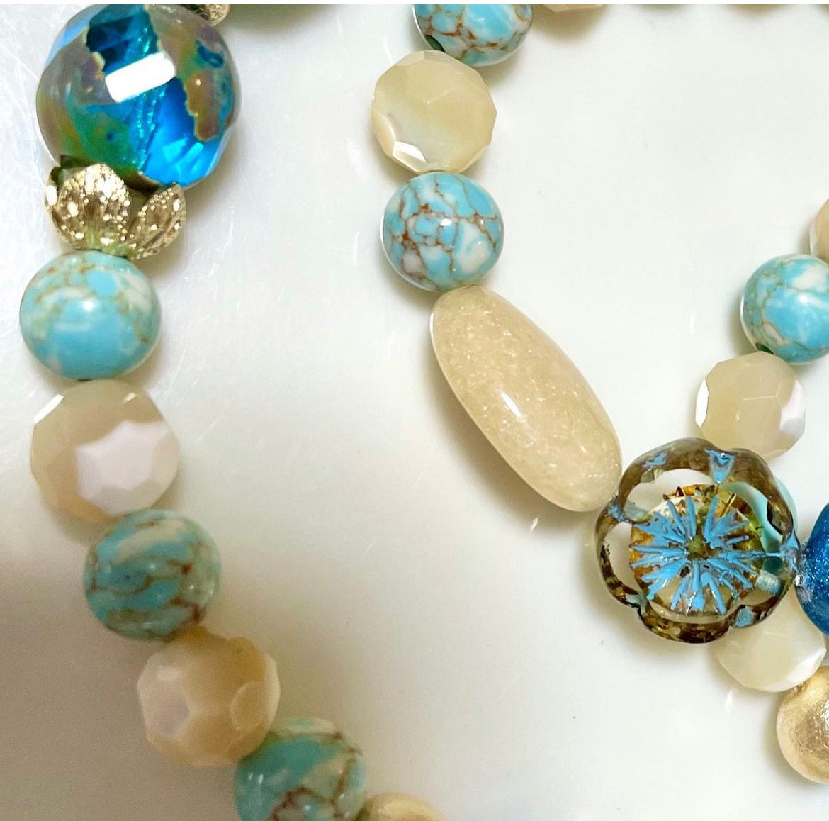 handmade beads crystals necklace TokyoBegums