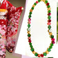 カラフルなビーズと宝石のネックレス ,colorful beads gemstones combination necklace TokyoBegums