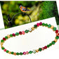 カラフルなビーズと宝石のネックレス ,colorful beads gemstones combination necklace TokyoBegums