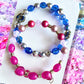 Handmade pink pearls , gold beads bracelet TokyoBegums