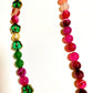 カラフルなビーズと宝石のネックレス ,colorful beads gemstones combination necklace TokyoBegums
