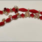 Gorgeous red handmade  beaded bracelet TokyoBegums