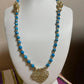 Leaf pendant beads necklace TokyoBegums