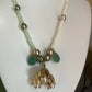Beads lotus pendant necklace TokyoBegums