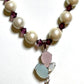 Pearls beads crystals necklace with pendant TokyoBegums