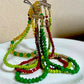 Handmade beads 3 colored layers necklace TokyoBegums