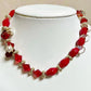 Gorgeous red handmade  beaded bracelet TokyoBegums