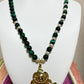 Green beads and white pearls TokyoBegums
