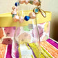 Beautiful baby pink and crystal beads !  Bracelet TokyoBegums