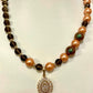 handmade fashion beads pearls  #necklace - brown  gold color TokyoBegums