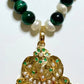 Green beads and white pearls TokyoBegums