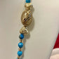 Leaf pendant beads necklace TokyoBegums