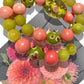 Fun combination of peach pink and green beads TokyoBegums